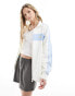 Фото #1 товара adidas Originals retro track jacket in off white and blue