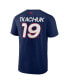 Фото #2 товара Men's Matthew Tkachuk Navy Florida Panthers Authentic Pro Prime Name and Number T-shirt
