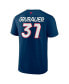 ფოტო #3 პროდუქტის Men's Philipp Grubauer Deep Sea Blue Seattle Kraken 2024 NHL Winter Classic Authentic Pro Name and Number T-shirt