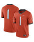 ფოტო #1 პროდუქტის Men's #1 Orange Oklahoma State Cowboys Alternate Game Jersey