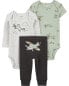 Фото #12 товара Baby 3-Piece Airplane Little Outfit Set 12M