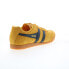 Фото #8 товара Gola Harrier Suede CMA192 Mens Yellow Suede Lace Up Lifestyle Sneakers Shoes 8