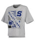 ფოტო #3 პროდუქტის Women's Silver Penn State Nittany Lions Rock & Roll School of Rock T-shirt