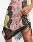 Фото #8 товара ASOS DESIGN hanky mini sundress with fringe detail in scarf print