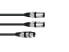 Фото #1 товара Omnitronic 30225206 - XLR (3-pin) - Female - 2 x XLR (3-pin) - Male - 3 m - Black