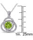 Macy's peridot (1-1/2 ct. t.w.) & Diamond (1/10 ct. t.w.) Ven 18" Pendant Necklace in Sterling Silver