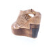 Фото #6 товара Bed Stu Petra F394003 Womens Brown Leather Hook & Loop Wedges Sandals Shoes 10