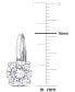 ფოტო #3 პროდუქტის Lab-Grown Moissanite Solitaire Leverback Earrings (4 ct. t.w.) in 14k White Gold