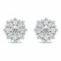 Фото #2 товара Sparkling silver stud earrings with zircons EA1050W