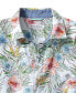 Men's Floral Sketch Short Sleeve Button-Front Shirt