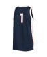 Фото #2 товара Men's #1 Navy Gonzaga Bulldogs Replica Basketball Jersey