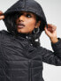 ONLY padded jacket with hood in black