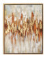 Canvas Abstract Framed Wall Art with Gold-Tone Frame, 39" x 2" x 39"