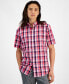 Фото #2 товара Men's Short Sleeve Printed Shirt, Created for Macy's