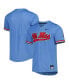 ფოტო #1 პროდუქტის Men's Powder Blue Ole Miss Rebels Full-Button Replica Baseball Jersey