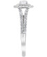 ფოტო #3 პროდუქტის Diamond Double Halo Engagement Ring (1 ct. t.w.) in 14k White Gold