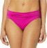 Фото #2 товара LAUREN RALPH LAUREN Women's 236143 Shirred Banded Bikini Bottom Swimwear Size 10