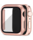 Фото #4 товара Rose Gold Tone/Gold Tone Full Protection Bumper with Integrated Glass Cover Compatible with 44mm Apple Watch