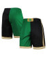 Фото #2 товара Men's Kelly Green and Black Boston Celtics Hardwood Classics 2007 Split Swingman Shorts