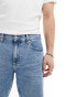 Фото #4 товара Calvin Klein Jeans regular denim shorts in light wash