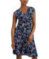 Фото #4 товара Платье женское Robbie Bee с цветочным принтом, модель "Tiered Fit & Flare"
