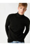 Фото #1 товара Свитер мужской Koton Базовый свитер с высоким воротником