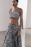 Zw collection printed crop top