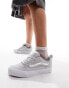 Vans Knu Skool Chunky Trainer in grey and silver