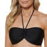 Фото #1 товара Tommy Hilfiger Women's Standard Bandeau Bikini Top Swimwear, Black, Large