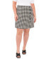 ფოტო #1 პროდუქტის Plus Size Houndstooth Mini Skirt