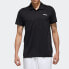adidas 训练运动休闲短袖Polo衫 男款 黑色 / Поло Adidas Trendy_Clothing FL0330