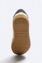 Фото #9 товара Кожаные кроссовки на контрастной подошве ZARA