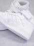 adidas Originals Forum Mid trainers in triple white