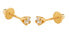 Tiny gold stud earrings with zircons 14/30.190/17ZIR
