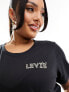 Фото #3 товара Levi's Plus perfect t-shirt with small leopard print logo in black