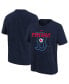 ფოტო #1 პროდუქტის Big Boys and Girls Navy Boston Red Sox Rewind Retro Tri-Blend T-shirt