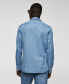 Фото #12 товара Men's Regular-Fit Cotton Chambray Shirt