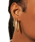ფოტო #6 პროდუქტის Diamond Rectangular Hoop Earrings (1/4 ct. t.w.) in Gold Vermeil, Created for Macy's