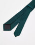 ASOS DESIGN tie in dark green