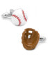 Фото #1 товара Запонки Inc 3D Baseball and Glove