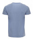 Men's Basic Notch Neck Short Sleeve T-shirt Голубой, L - фото #4