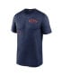 Фото #2 товара Men's Navy Houston Astros Authentic Collection Early Work Tri-Blend Performance T-Shirt