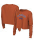 ფოტო #1 პროდუქტის Women's Orange Clemson Tigers Est. Cropped Long Sleeve T-shirt