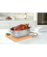 Фото #4 товара Metal Induction-Safe 8.5-Qt. Oval 3-in-1 Roaster with Lid & Rack