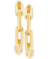 ფოტო #4 პროდუქტის Paperclip Link Small Hoop Earrings in 10k Gold (15mm)