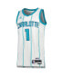 Фото #3 товара Men's and Women's LaMelo Ball White Charlotte Hornets Swingman Jersey - Association Edition