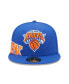 Фото #3 товара Men's Blue New York Knicks Side Split 59FIFTY Fitted Hat