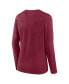 Women's Burgundy Washington Commanders Plus Size Foiled Play Long Sleeve T-shirt