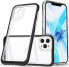 Hurtel Clear 3in1 etui do iPhone 11 Pro Max żelowy pokrowiec z ramką czarny