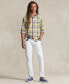 Рубашка мужская Polo Ralph Lauren в клетку Classic-Fit Oxford Yellow/Royal Multi, S - фото #4